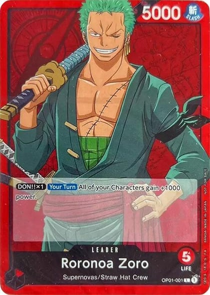 Roronoa Zoro, One Piece Demo Deck Cards OP01-001