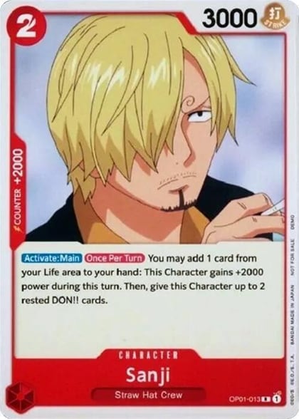 Sanji, One Piece Demo Deck Cards OP01-013
