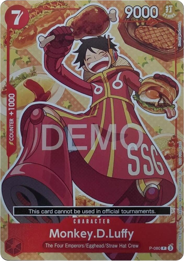 Monkey.D.Luffy - P-080, One Piece Demo Deck Cards P-080