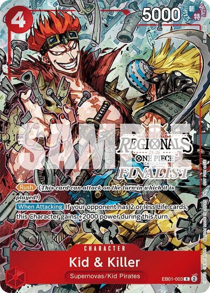 Kid & Killer (Offline Regional Finalist Card Set 2025 Vol.2), One Piece Promotion Cards EB01-003