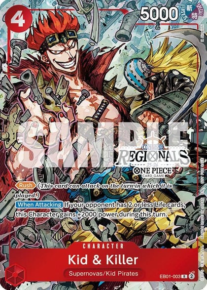 Kid & Killer (Online Regional Participation Pack 2025 Vol.2), One Piece Promotion Cards EB01-003