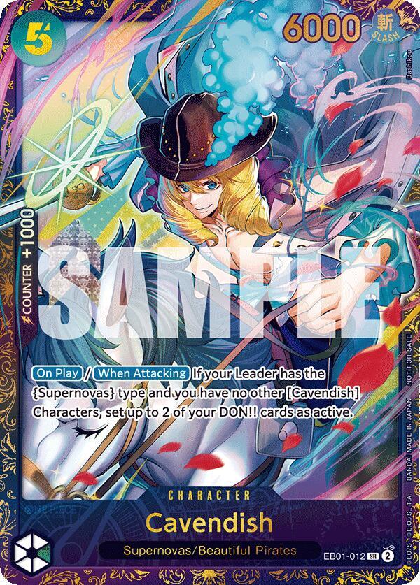 Cavendish (Treasure Cup 2024), One Piece Promotion Cards EB01-012