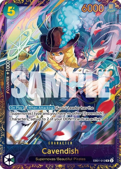 Cavendish (Treasure Cup 2024), One Piece Promotion Cards EB01-012