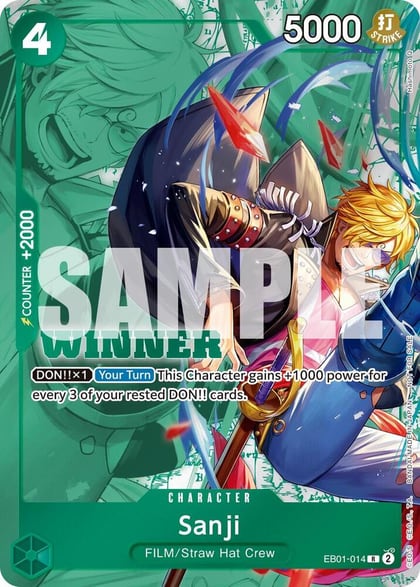 Sanji (Winner Pack 2025 Vol. 1), One Piece Promotion Cards EB01-014
