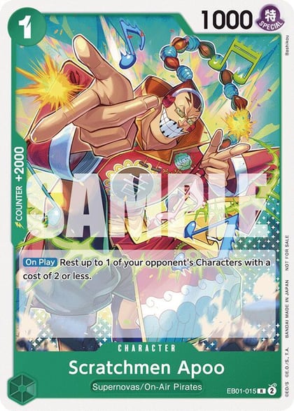 Scratchmen Apoo (Tournament Pack 2025 Vol. 2), One Piece Promotion Cards EB01-015