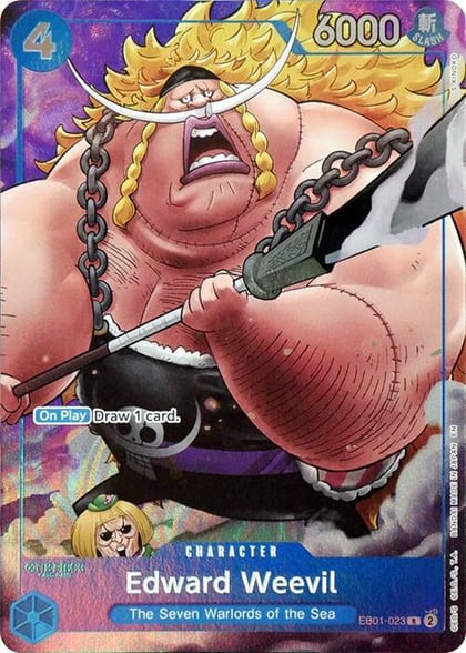Edward Weevil (Seven Warlords of the Sea Binder Set), One Piece Promotion Cards EB01-023