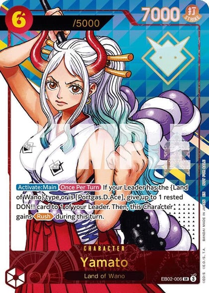 Yamato (Serial Numbered), One Piece Promotion Cards EB02-006