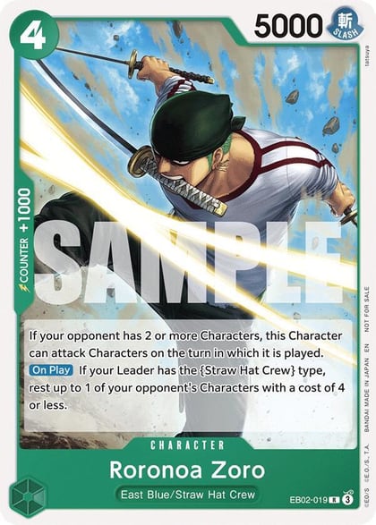 Roronoa Zoro (Tournament Pack 2025 Vol. 3), One Piece Promotion Cards EB02-019