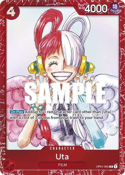 Uta (Premium Card Collection -ONE PIECE FILM RED Edition-), One Piece Promotion Cards OP01-005