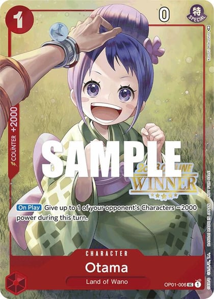 Otama (Offline Regional 2023) [Winner], One Piece Promotion Cards OP01-006