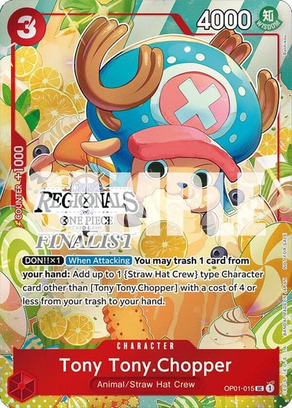 Tony Tony.Chopper (Online Regional 2024 Vol. 3) [Finalist], One Piece Promotion Cards OP01-015