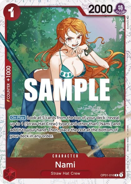Nami - OP01-016 (Ultra Deck: The Three Captains), One Piece Promotion Cards OP01-016