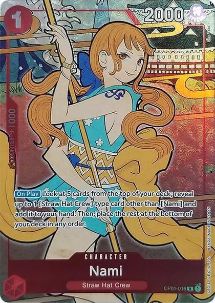 Nami (English Version 1st Anniversary Set), One Piece Promotion Cards OP01-016