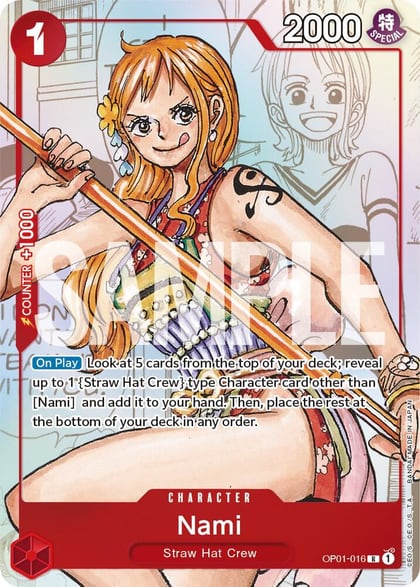 Nami - OP01-016 (Alternate Art), One Piece Promotion Cards OP01-016