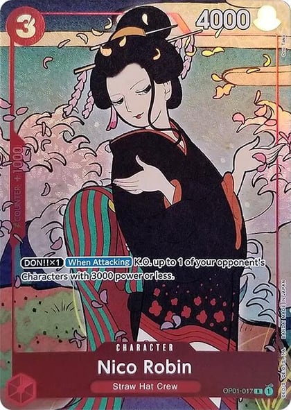 Nico Robin (English Version 1st Anniversary Set), One Piece Promotion Cards OP01-017
