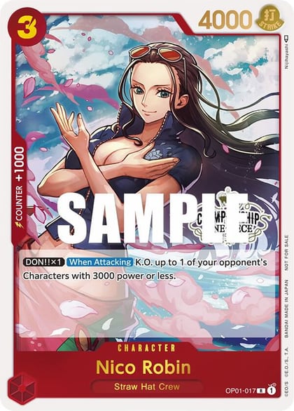 Nico Robin (Store Championship 2023 Participation Pack Vol.1), One Piece Promotion Cards OP01-017