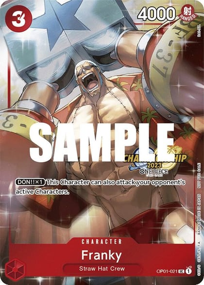 Franky (CS 2023 Celebration Pack), One Piece Promotion Cards OP01-021