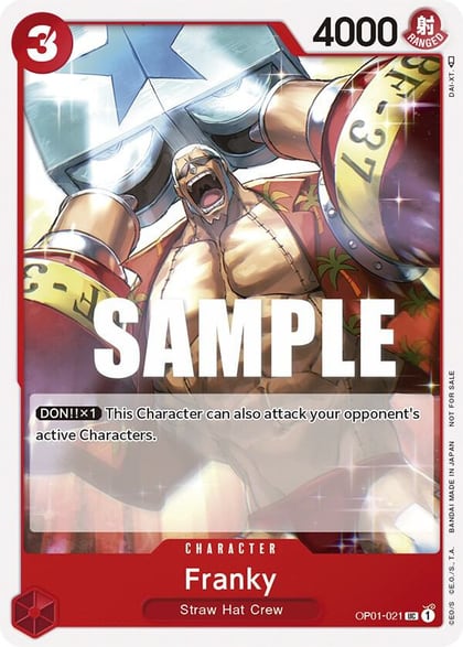 Franky (Tournament Pack Vol. 2), One Piece Promotion Cards OP01-021