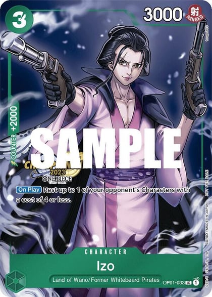 Izo (CS 2023 Celebration Pack), One Piece Promotion Cards OP01-033
