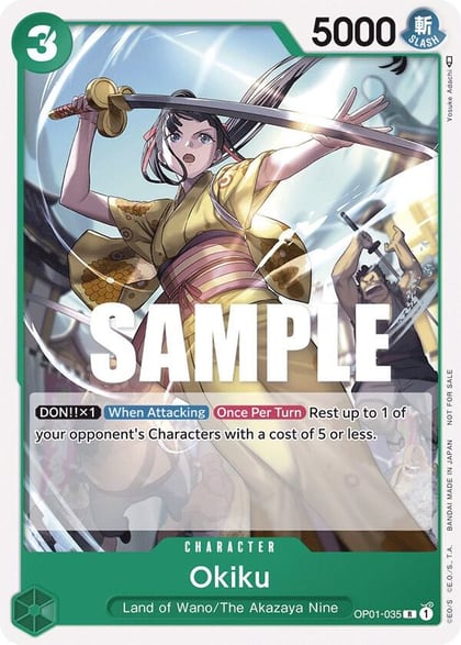 Okiku (Tournament Pack Vol. 4), One Piece Promotion Cards OP01-035