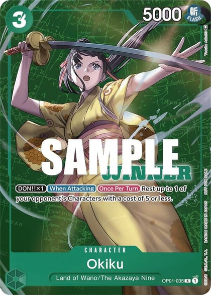 Okiku (Winner Pack Vol. 4), One Piece Promotion Cards OP01-035