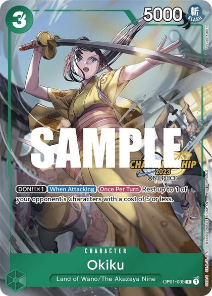 Okiku (CS 2023 Celebration Pack), One Piece Promotion Cards OP01-035