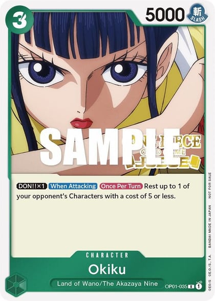 Okiku (Judge), One Piece Promotion Cards OP01-035