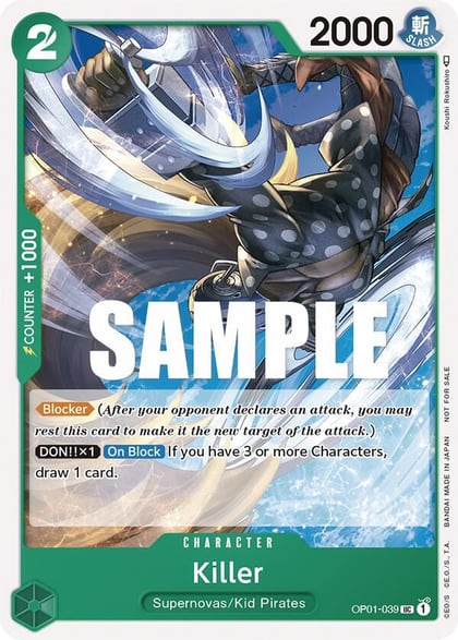 Killer (Promotion Pack 2023), One Piece Promotion Cards OP01-039