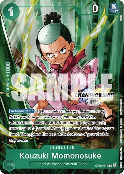 Kouzuki Momonosuke (CS 2024 Celebration Pack), One Piece Promotion Cards OP01-041