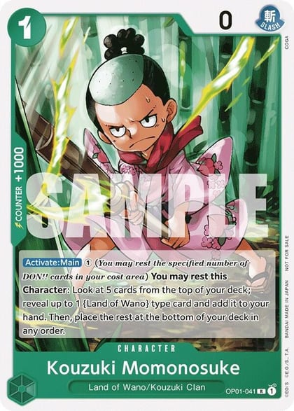 Kouzuki Momonosuke (Tournament Pack Vol. 7), One Piece Promotion Cards OP01-041