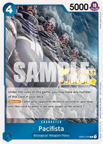 Pacifista (Judge Pack Vol. 3), One Piece Promotion Cards OP01-075