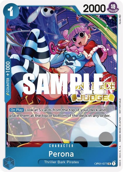 Perona (Judge Pack Vol. 2), One Piece Promotion Cards OP01-077
