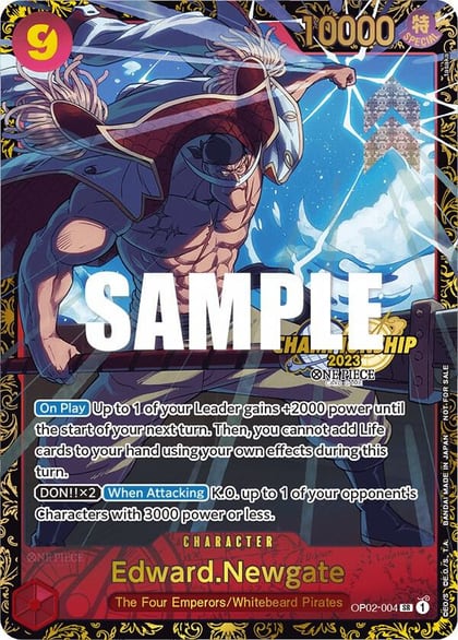 Edward.Newgate (Championship 2023), One Piece Promotion Cards OP02-004