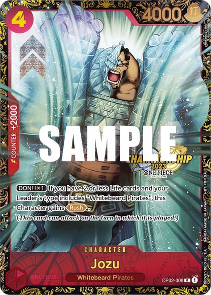 Jozu (Championship 2023), One Piece Promotion Cards OP02-008