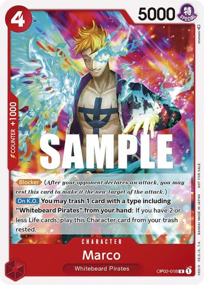 Marco (Promotion Pack 2023), One Piece Promotion Cards OP02-018
