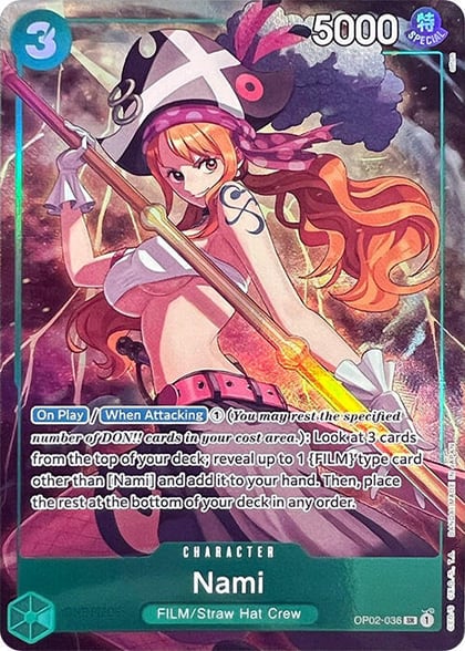 Nami (Premium Card Collection -Best Selection Vol. 1-), One Piece Promotion Cards OP02-036
