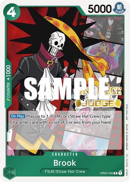 Brook (Judge Pack Vol. 2), One Piece Promotion Cards OP02-040