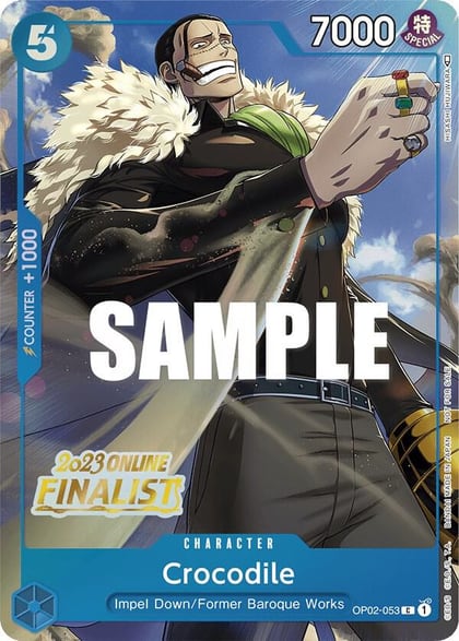 Crocodile (Online Regional 2023) [Finalist], One Piece Promotion Cards OP02-053