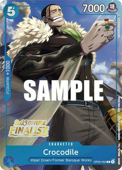 Crocodile (Offline Regional 2023) [Finalist], One Piece Promotion Cards OP02-053