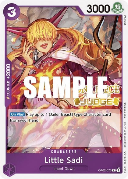 Little Sadi (Judge), One Piece Promotion Cards OP02-073