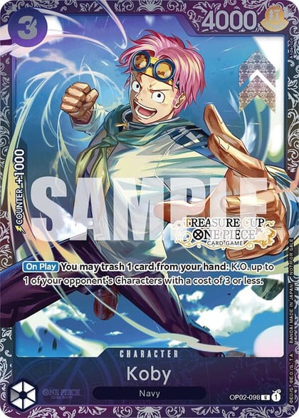 Koby (Treasure Cup), One Piece Promotion Cards OP02-098
