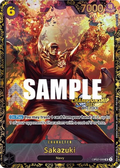 Sakazuki (Championship 2023), One Piece Promotion Cards OP02-099