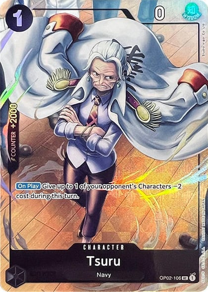 Tsuru (Premium Card Collection -Best Selection Vol. 1-), One Piece Promotion Cards OP02-106