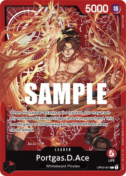 Portgas.D.Ace (Special Goods Set -Ace/Sabo/Luffy-), One Piece Promotion Cards OP03-001