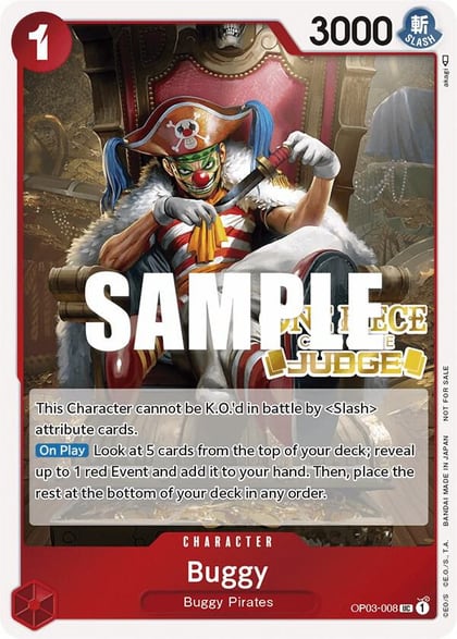 Buggy (Judge Pack Vol. 2), One Piece Promotion Cards OP03-008