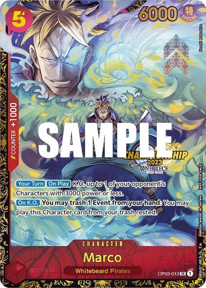 Marco (Championship 2023), One Piece Promotion Cards OP03-013
