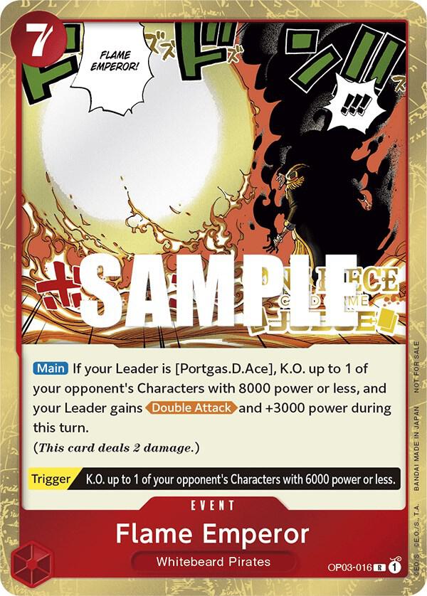 Flame Emperor (Judge Pack Vol. 2), One Piece Promotion Cards OP03-016
