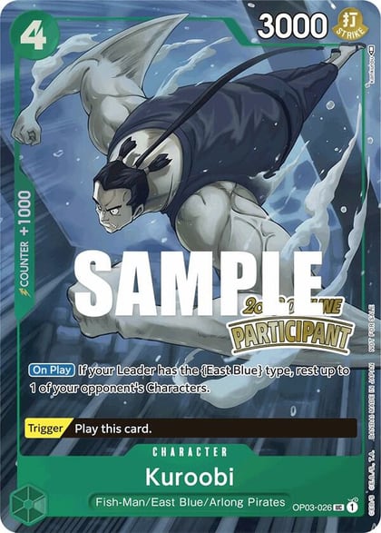 Kuroobi (Offline Regional 2023) [Participant], One Piece Promotion Cards OP03-026
