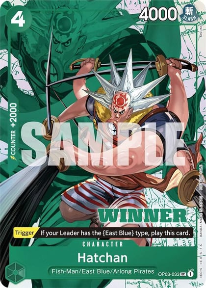 Hatchan (Winner Pack Vol. 6), One Piece Promotion Cards OP03-033