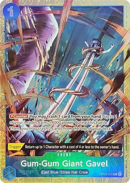 Gum-Gum Giant Gavel (Premium Card Collection -Best Selection Vol. 2-), One Piece Promotion Cards OP03-055